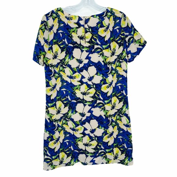 J.Crew Women Size 4 Petite Blue Floral Gallery - Picture 2 of 6